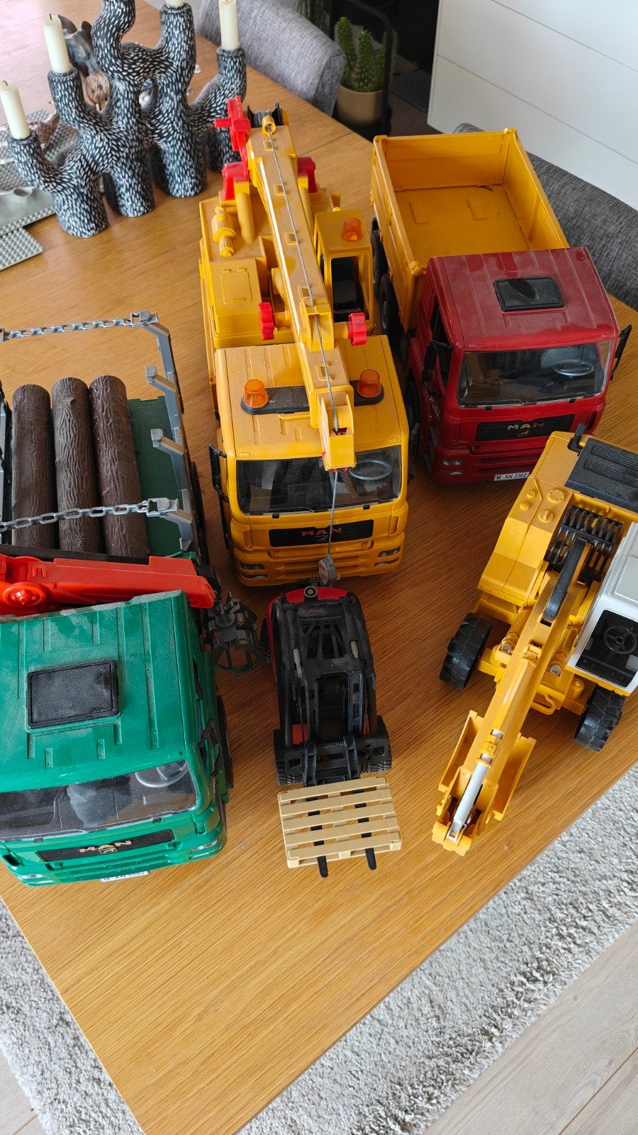 Diverse Bruder voertuigen als één koop, Ophalen