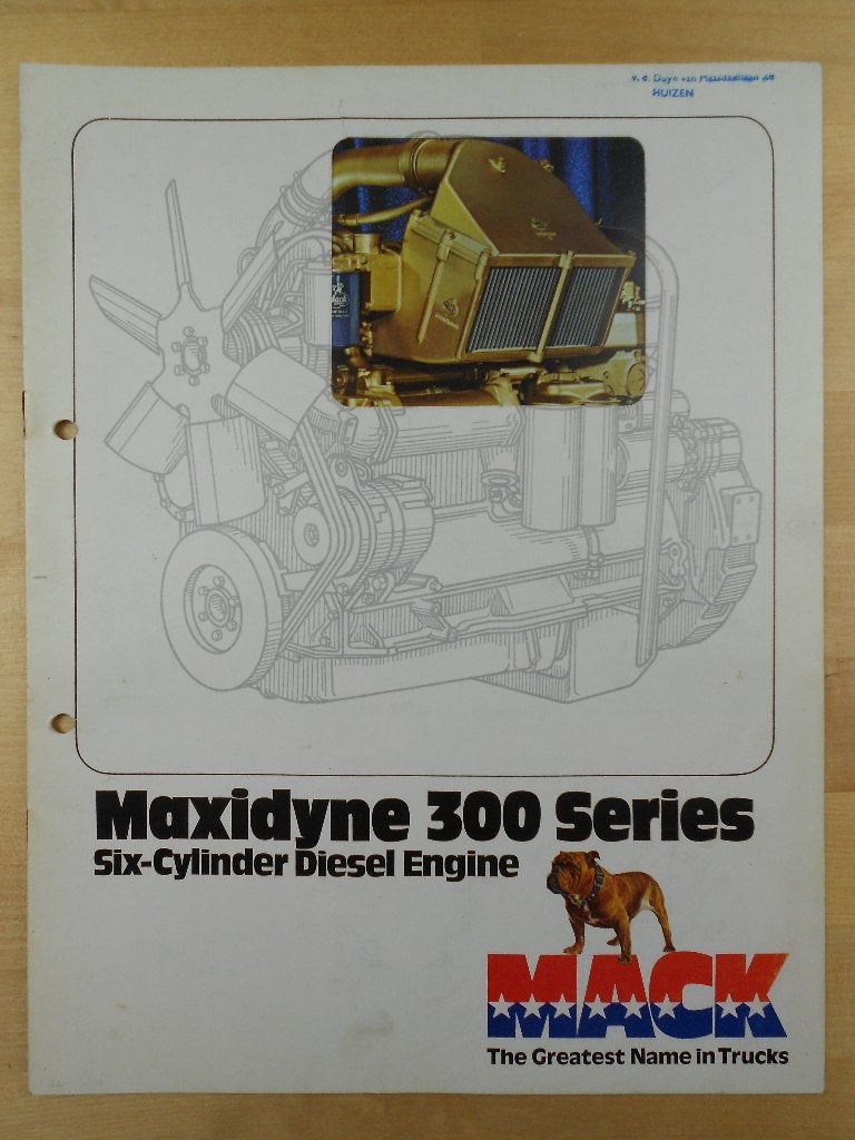 Mack Maxidyne 300 Series Motor Brochure 1978, Mack, Ophalen of Verzenden, Zo goed als nieuw, Overige merken