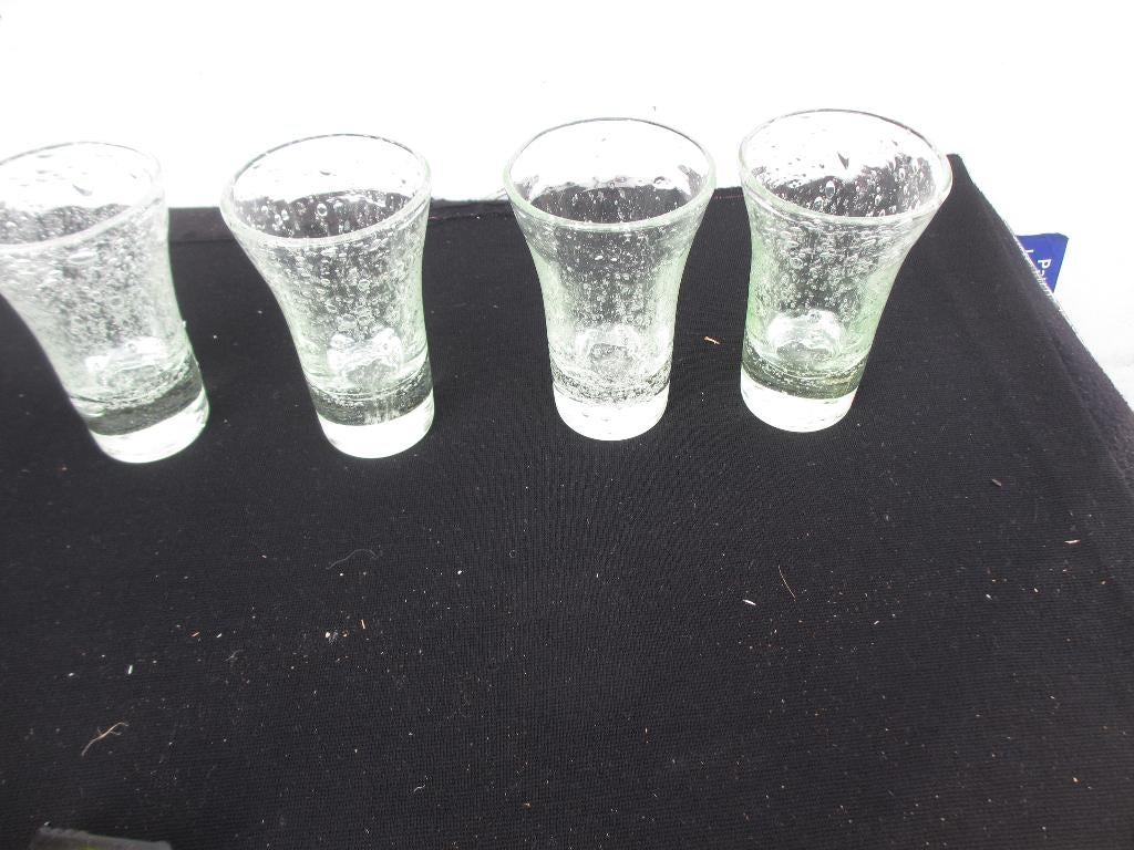 Vintage SET Biot glazen / Frankrijk '70, Ophalen of Verzenden