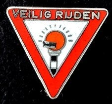 Veilig rijden broche- emaille uitvoering, Verzenden, Nieuw, Transport, Speldje of Pin