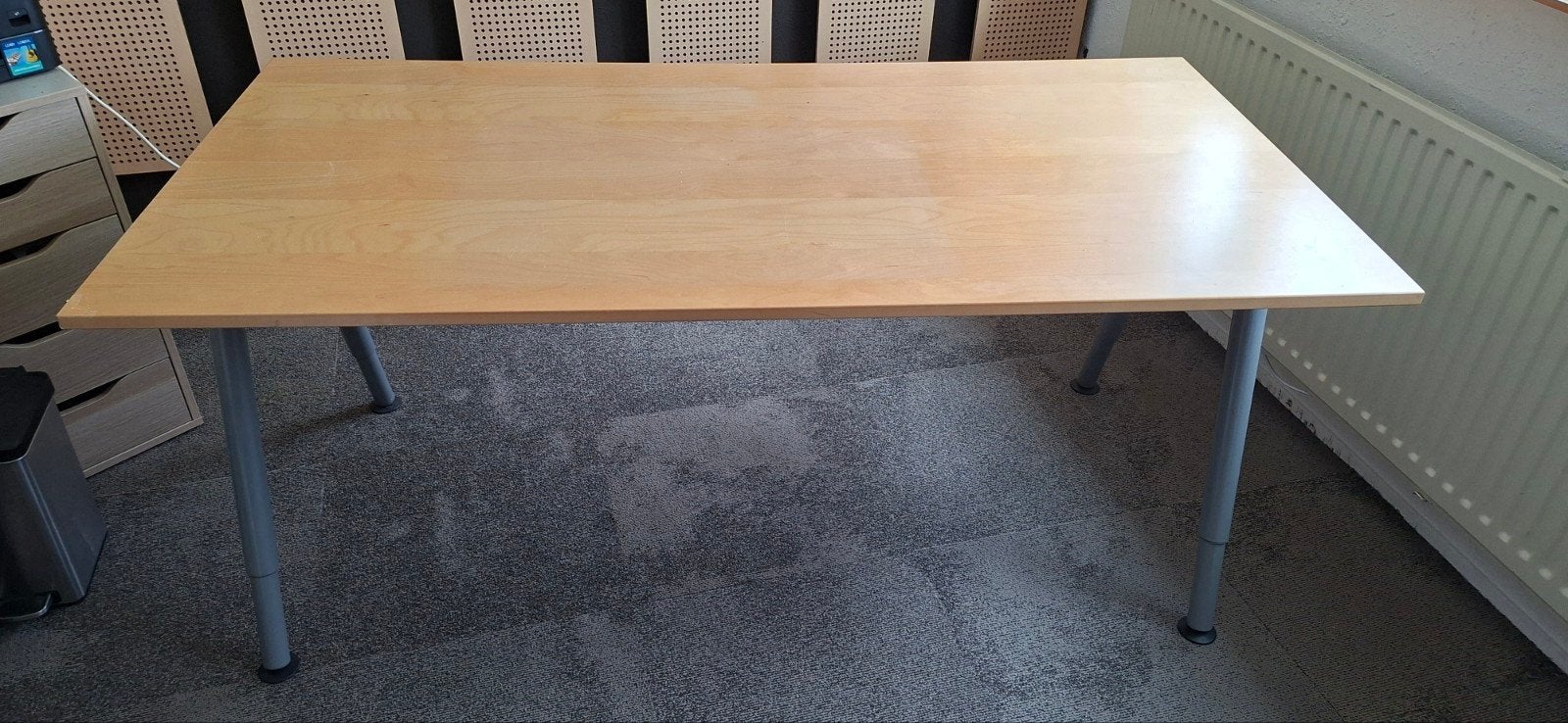 Buro 160 x 70( niet elektrisch) in hoogte te verstellen, Ophalen, 160 cm, Gebruikt, In hoogte verstelbaar