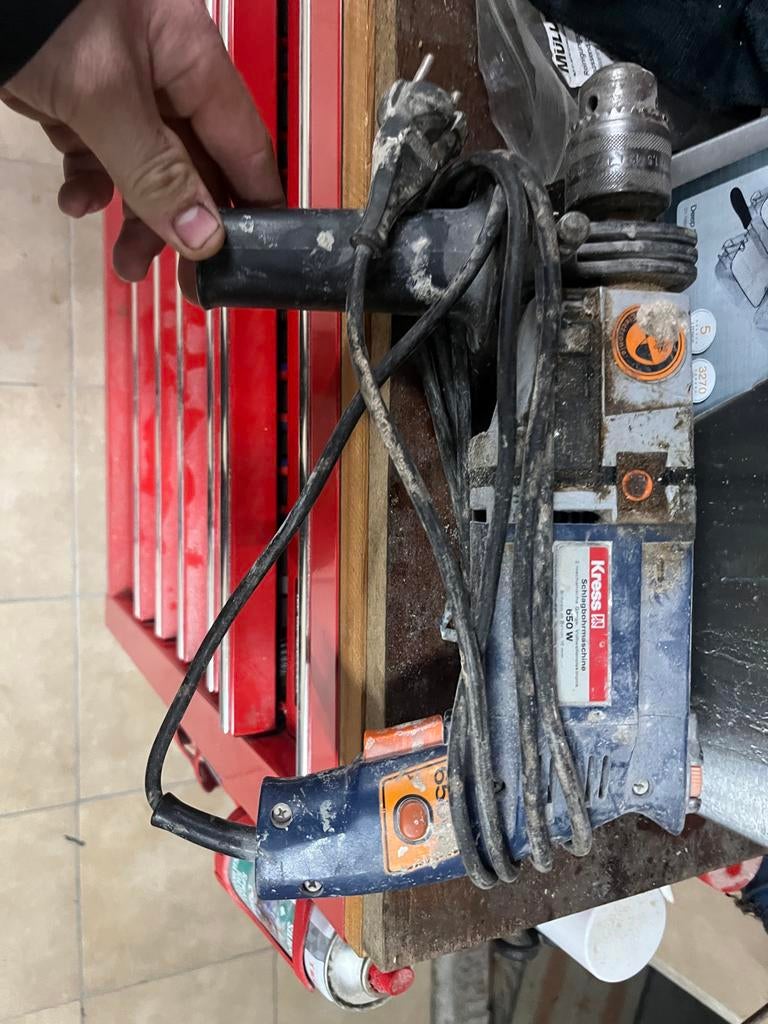 Kress klopboormachine 650 W, Doe-het-zelf en Verbouw, Boormachine, Ophalen of Verzenden, Klopboormechanisme, Gebruikt