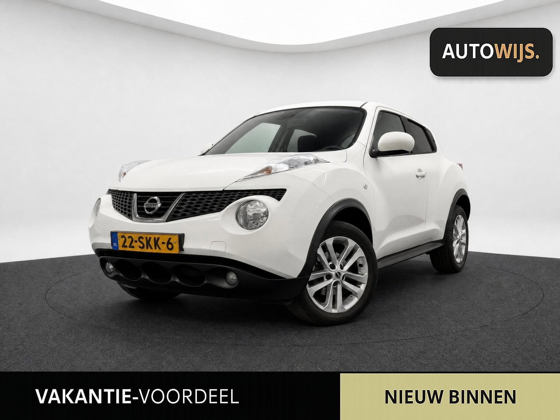 Nissan Juke 1.6 Acenta Eco|NAVI|CLIMA|NL AUTO|CRUISE, Auto's, Nissan, Voorwielaandrijving, Euro 5, Stof, Zwart