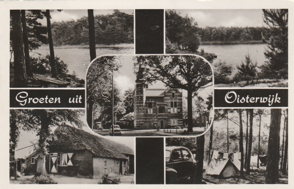 OISTERWIJK Vennen Gemeentehuis Camping Groeten, Verzenden, 1960 tot 1980, Gelopen, Noord-Brabant