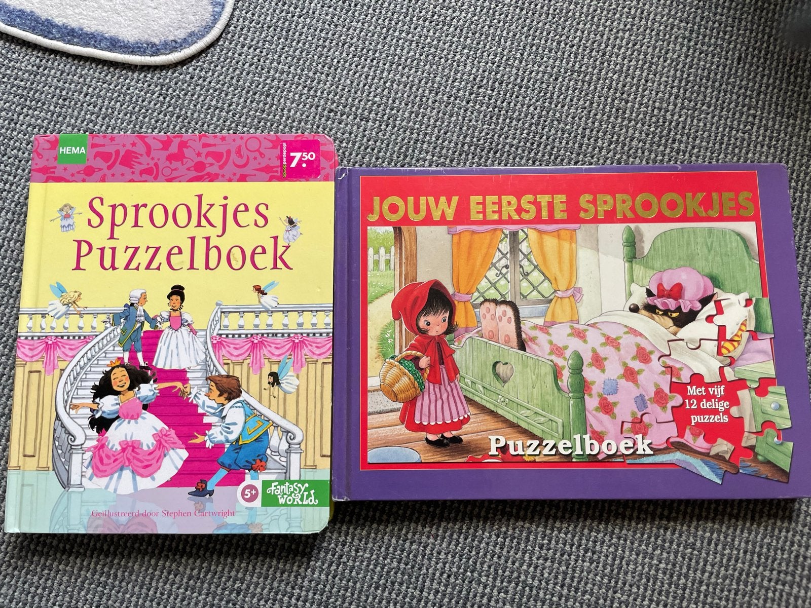 Sprookjes Puzzelboeken - 2 stuks, Ophalen of Verzenden, Gelezen