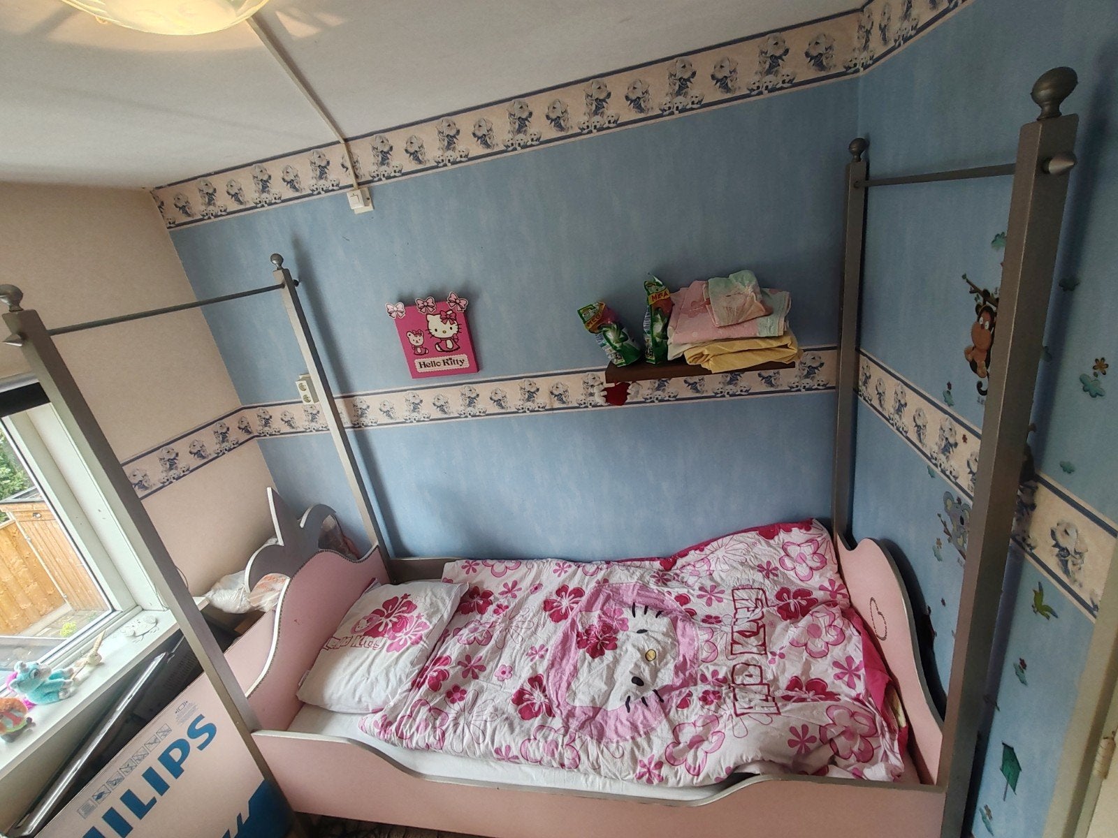 leuk prinsessenbed compleet met matras en toebehoren, Ophalen, Overige materialen, Zo goed als nieuw, Overige maten