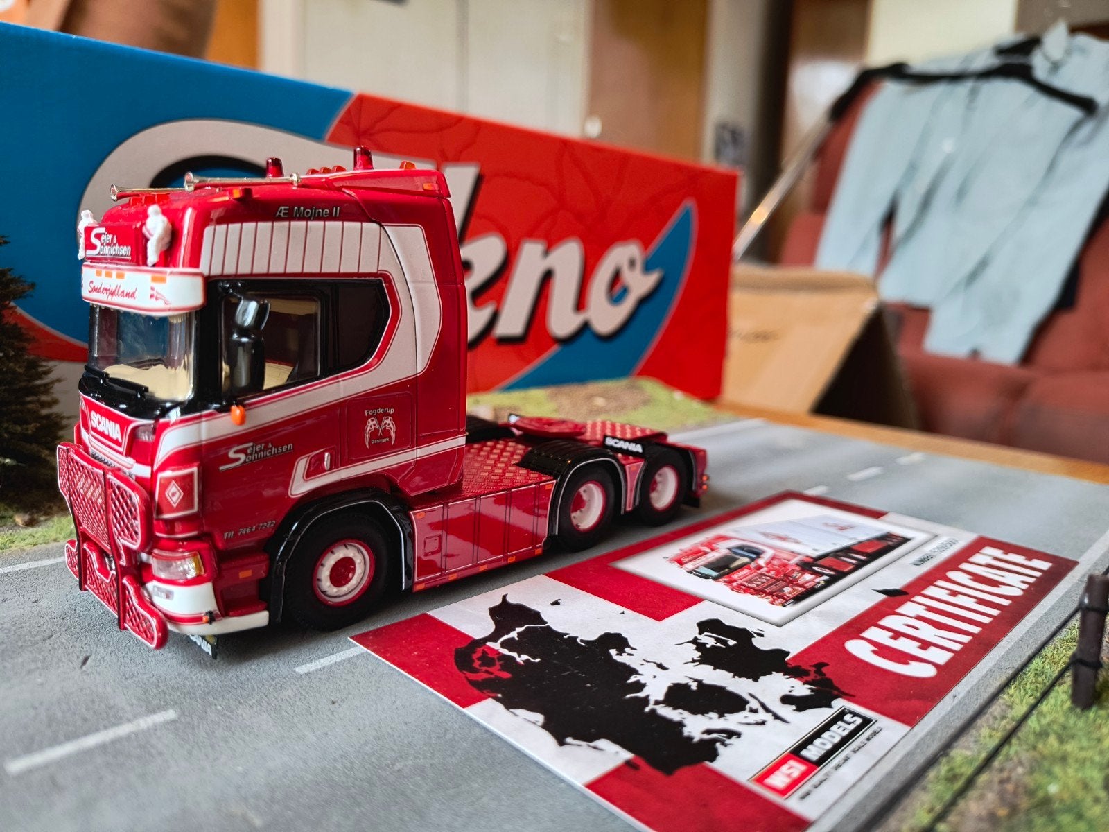 Wsi Scania Sejer & Sønnichsen, Ophalen of Verzenden, Zo goed als nieuw, Bus of Vrachtwagen, Wsi