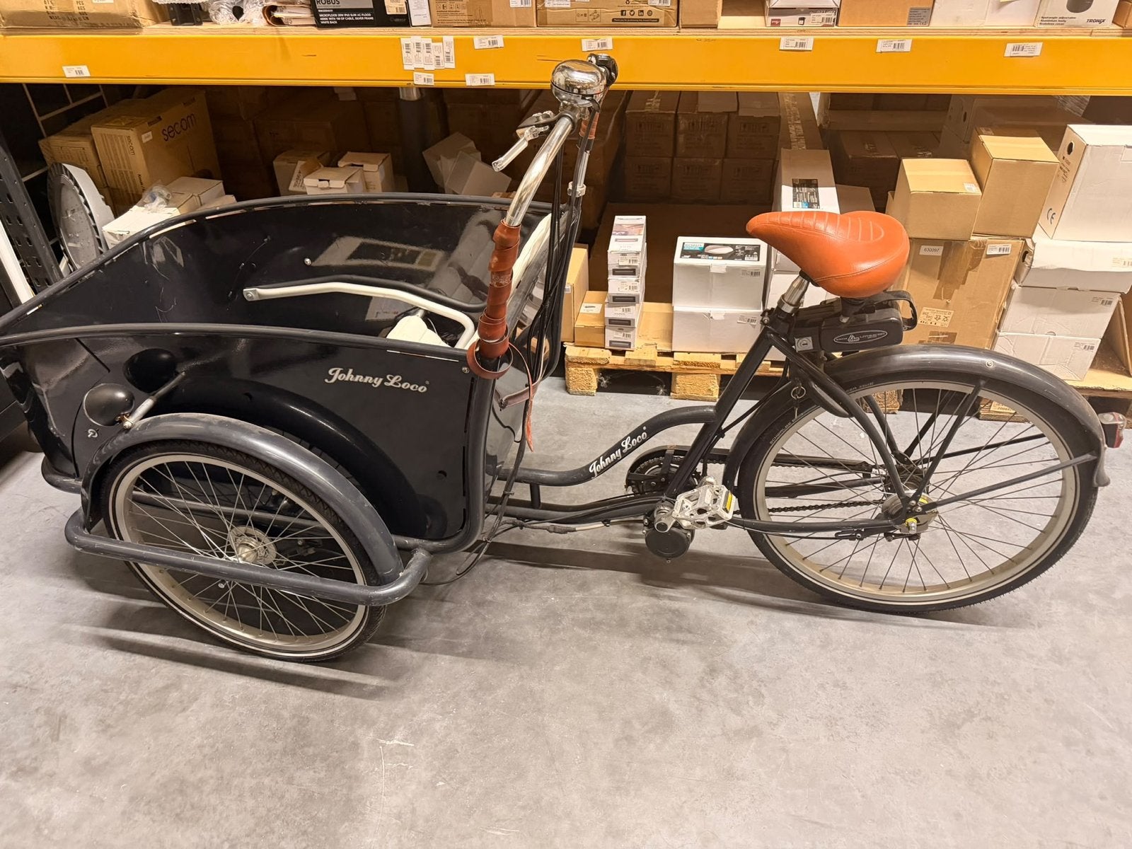 Johnny Loco bakfiets - OPKNAPPERTJE, Fietsen en Brommers, Ophalen, Gebruikt, Elektrisch, 2 kinderen