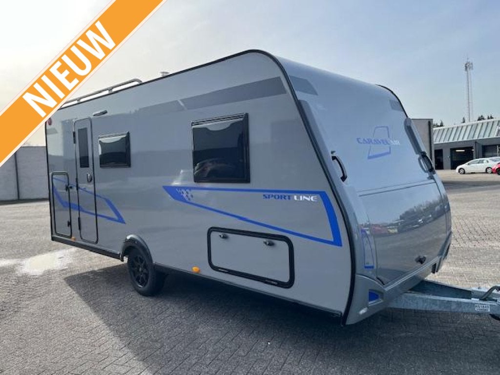 Caravelair Sport Line 486 Stapelbed 2025, Caravans en Kamperen, Caravans, Dwarsbed, Bedrijf, 5 tot 6 meter, Tot en met 6