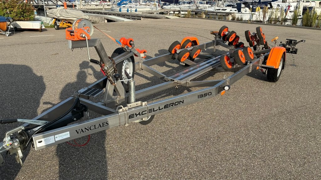 vanClaes RVS boottrailer, Ophalen, Minder dan 1500 kg, Gebruikt, Minder dan 6 meter