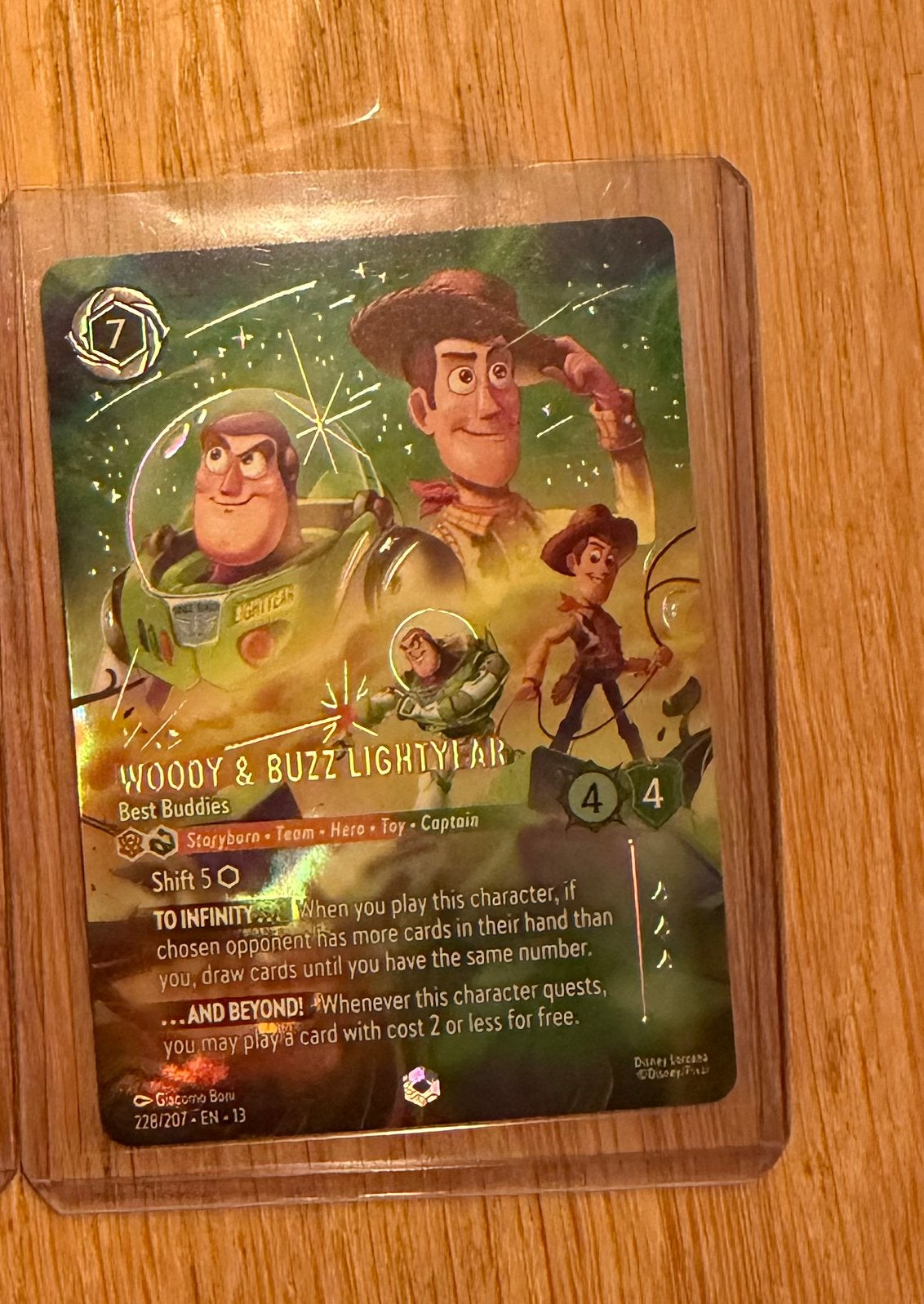 Woody en buzzlightyear enchanted, Hobby en Vrije tijd, Verzamelkaartspellen | Overige, Ophalen, Zo goed als nieuw