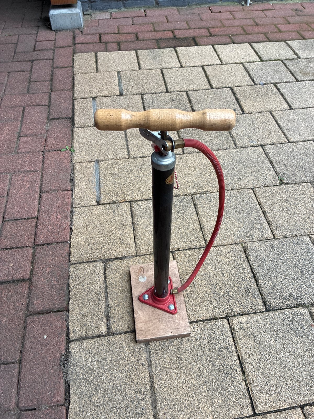 Jumbo fietspomp - Vintage en functioneel, Ophalen of Verzenden, Gebruikt