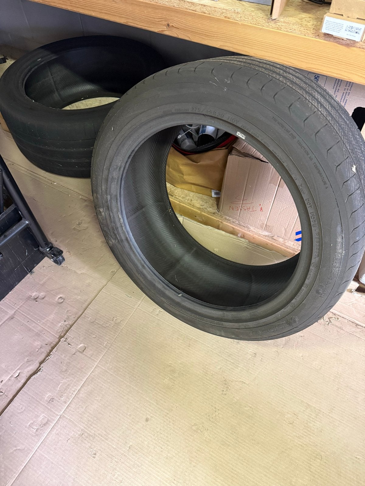 2x Yokohama Advan Sport 275/45R20 110Y, Auto-onderdelen, Ophalen, Gebruikt, 275 mm, Band(en)