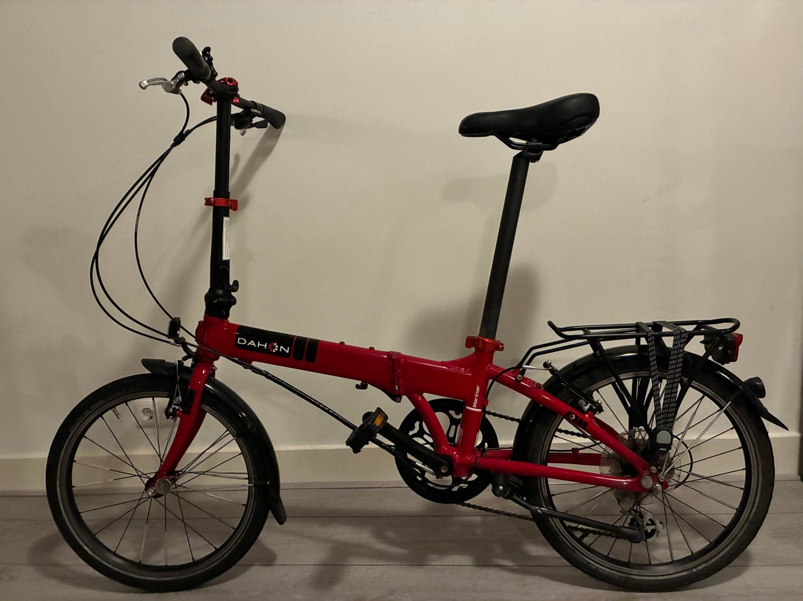 Dahon Mariner vouwfiets d8, Fietsen en Brommers, Ophalen, Gebruikt, Velgrem, Versnellingen