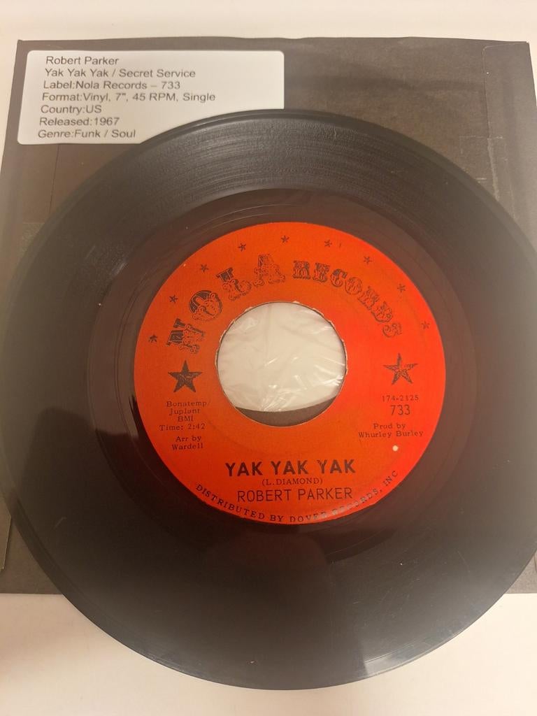 Robert Parker - Yak, Yak, Yak, 1967., Verzenden, Overige formaten, Soul of Nu Soul