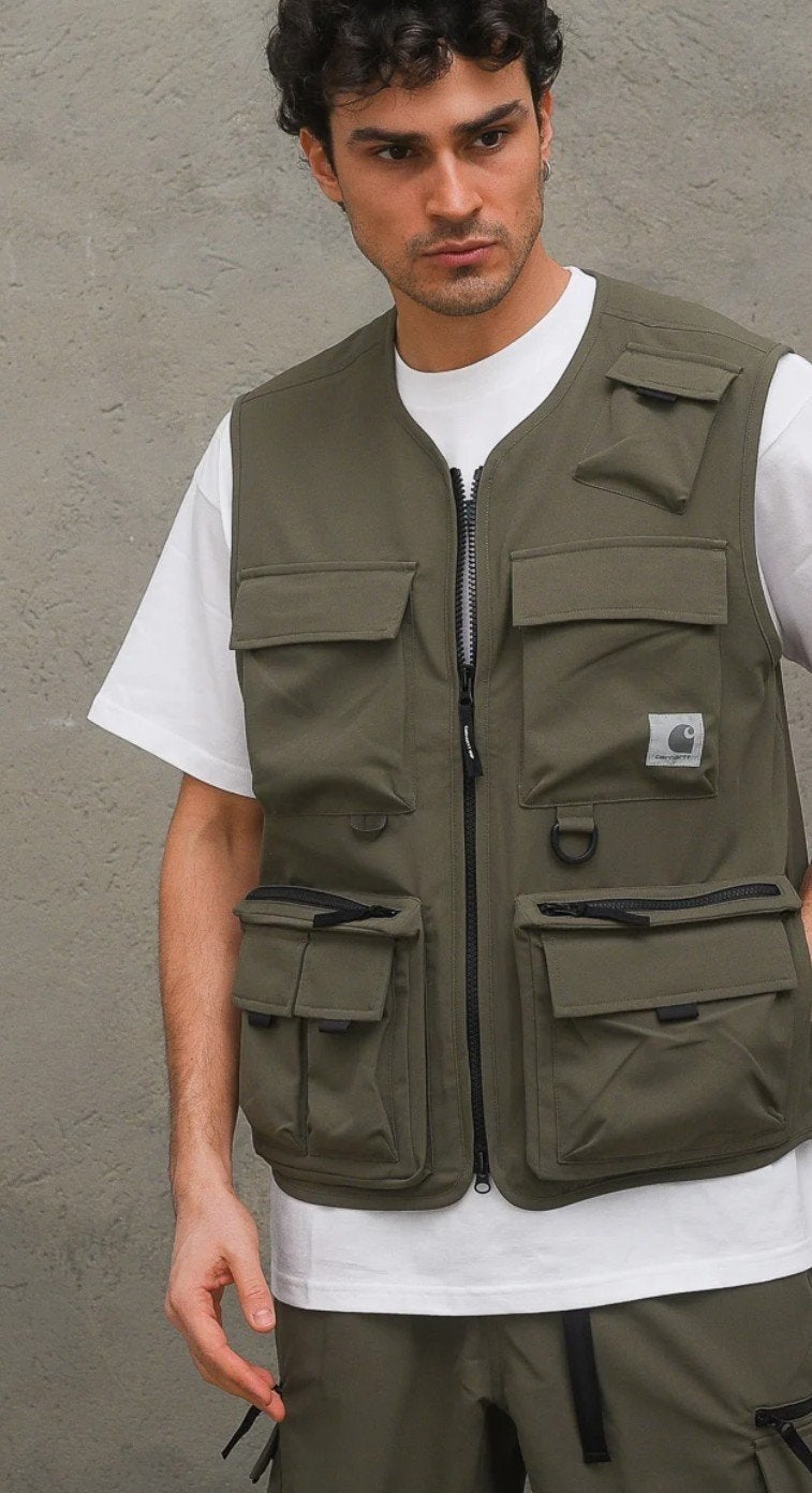 Carhartt WIP Elmwood Vest - Maat S - Nieuw, Nieuw, Ophalen of Verzenden, Groen, Maat 46 (S) of kleiner
