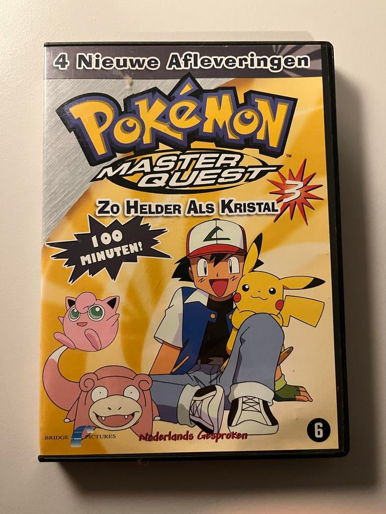 Pokémon Master Quest 3: Zo Helder Als Kristal (DVD), Avontuur, Gebruikt, Ophalen of Verzenden, Vanaf 6 jaar