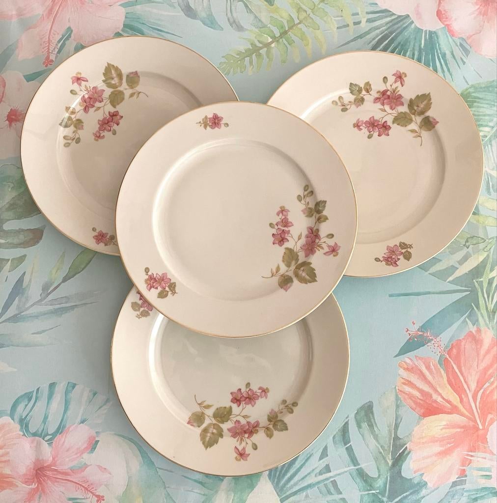 Arzberg Bayern ontbijtbordjes met bloemendecor 🌸, Ophalen of Verzenden