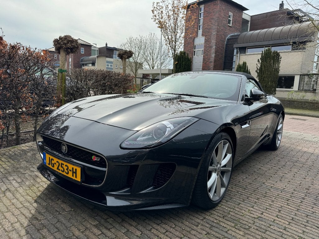 Jaguar F-Type 3.0 V6 S Cabrio | FULL OPTIONS | Sportuitlaat, Auto's, Jaguar, Automaat, Achterwielaandrijving, F-type, Zwart