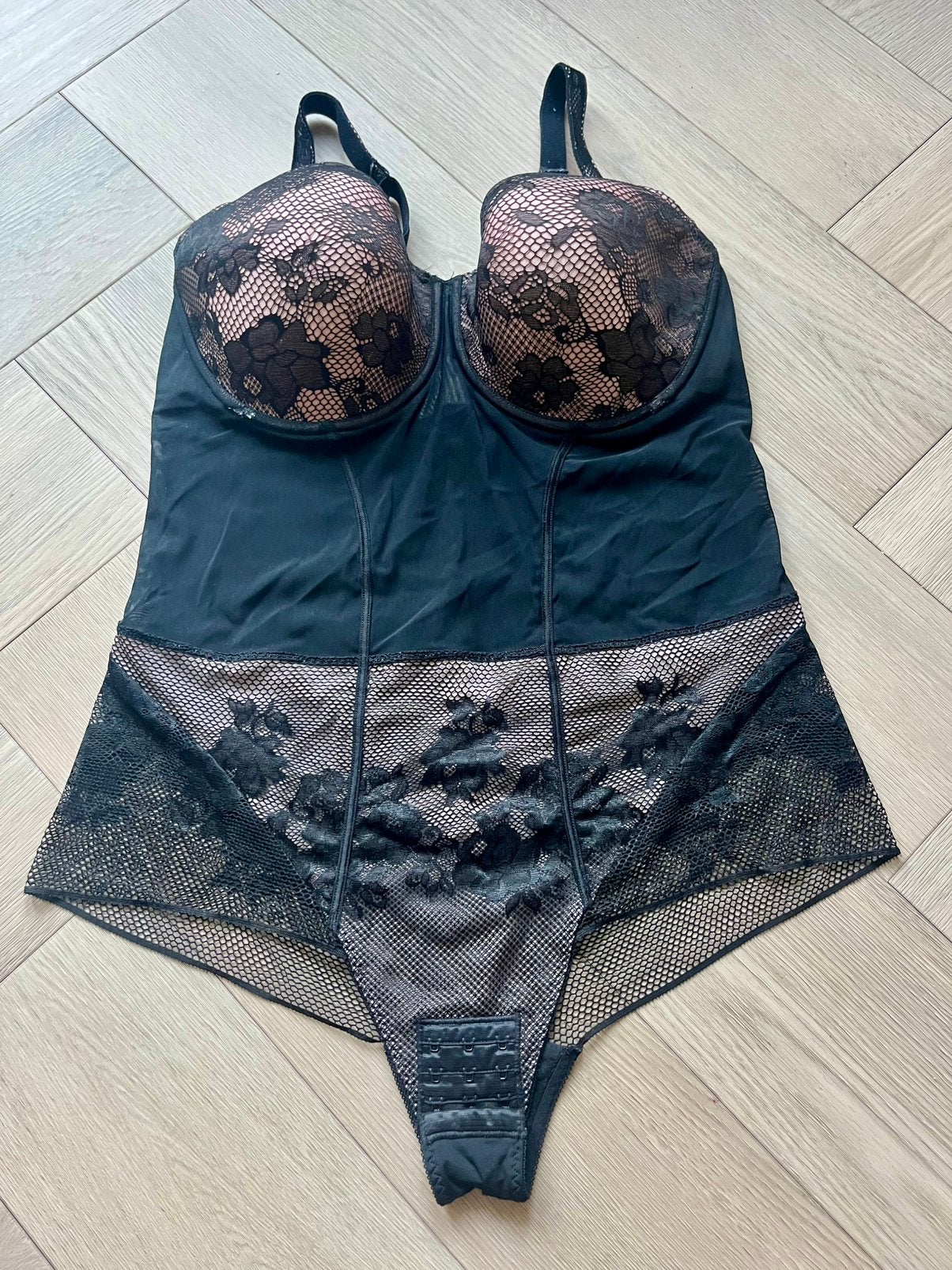 Prima Donna Twist Body 85E Cabaret Zwart (LEES BESCHRIJVING), Zwart, Ophalen of Verzenden, Body of Korset