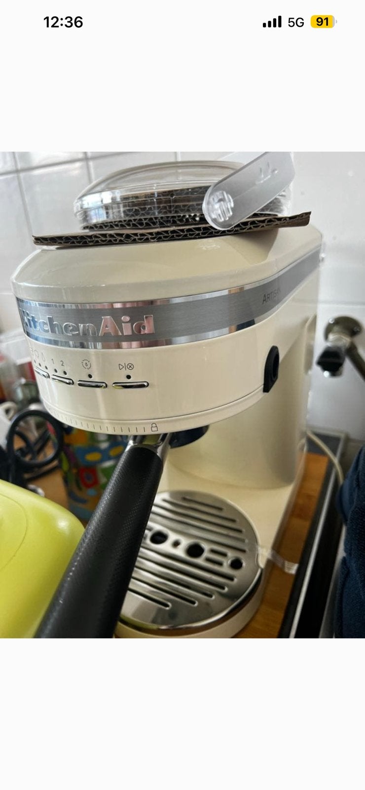 New - Kitchen Aid Artisan- Pistonmachine - Creme Amandel Wit, Ophalen of Verzenden, Nieuw
