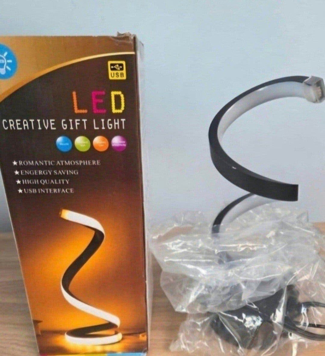 LED Creative Gift Light - USB Led Nachtlampje, Huis en Inrichting, Overige merken, Kunststof, Zwart, USB-aansluiting