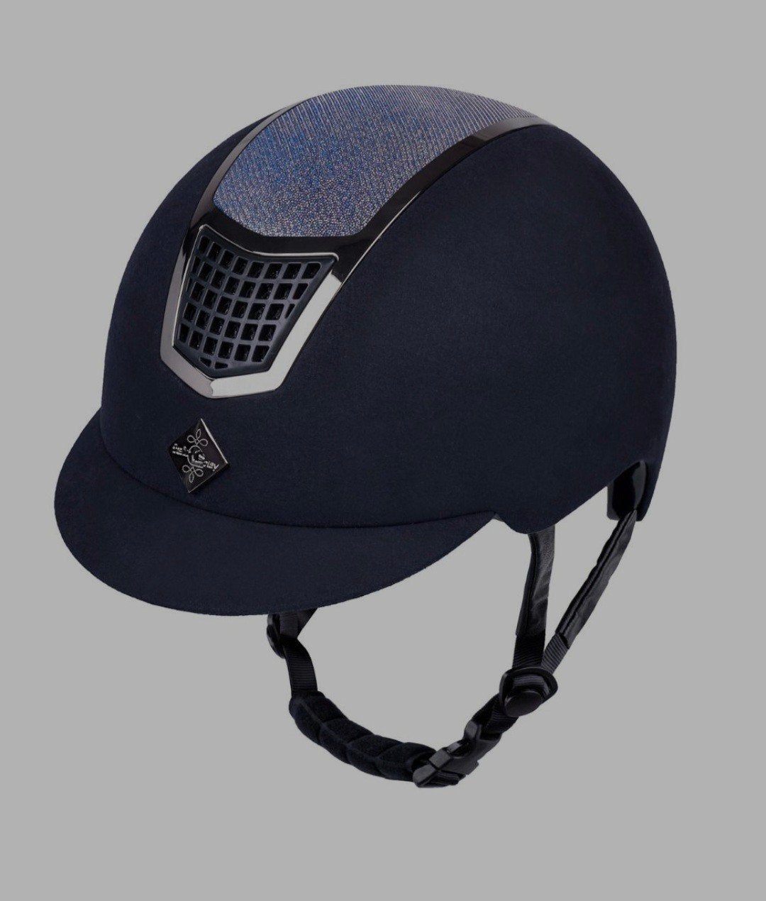 Blauwe glitter cap schaalmaat M verstelbaar, Ophalen of Verzenden, Zo goed als nieuw, Dressuur