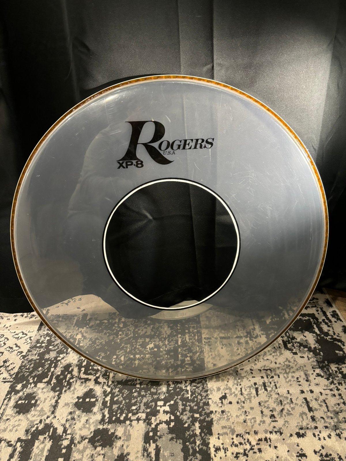 ROGERS XP-8 BASSDRUM FRONTVEL 24”, Ophalen of Verzenden, Gebruikt, Overige soorten