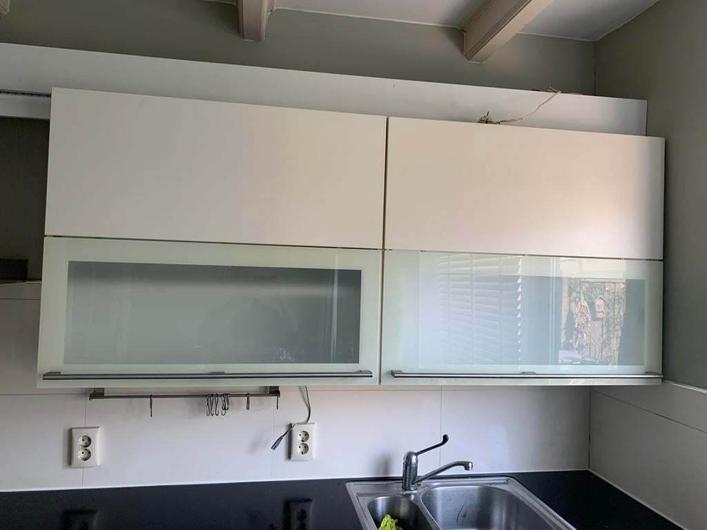 Bovenkasten 2 x, Ophalen, Gebruikt, Wit, 50 tot 100 cm