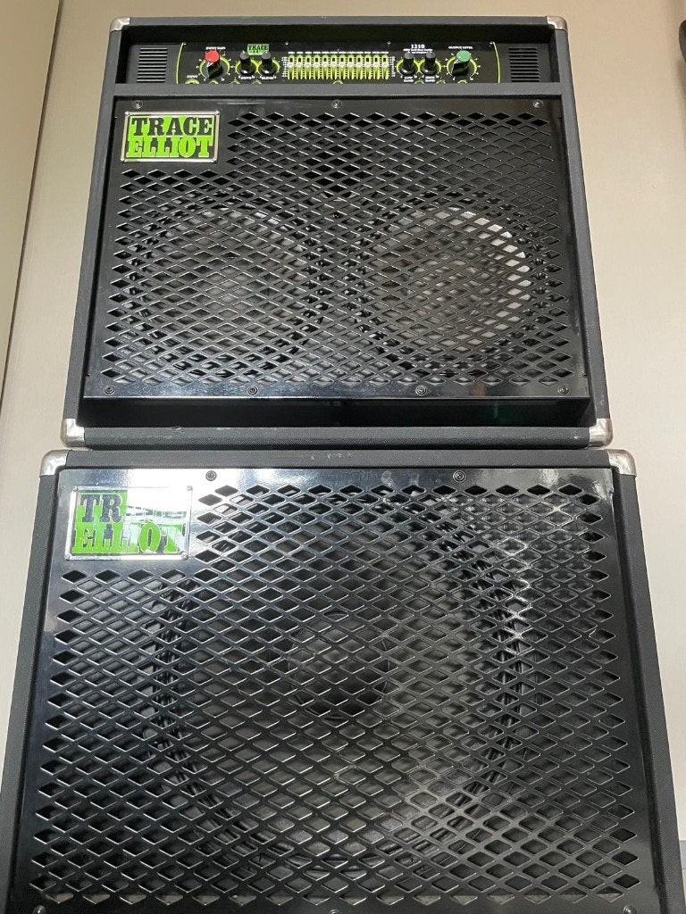 Trace Elliot 1210 + 1518C basversterker stack (near mint), Muziek en Instrumenten, Versterkers | Bas en Gitaar, Ophalen, Zo goed als nieuw