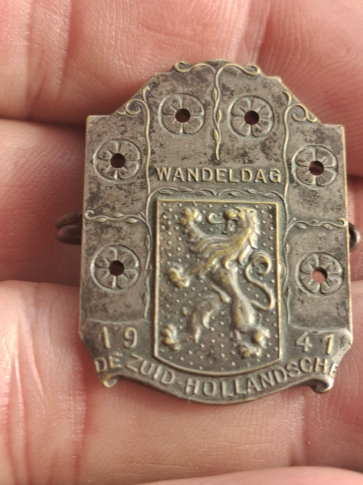 Herdenkingsspeld Zuid Hollandsche Wandeldag 1941 WOII, Verzamelen, Ophalen of Verzenden