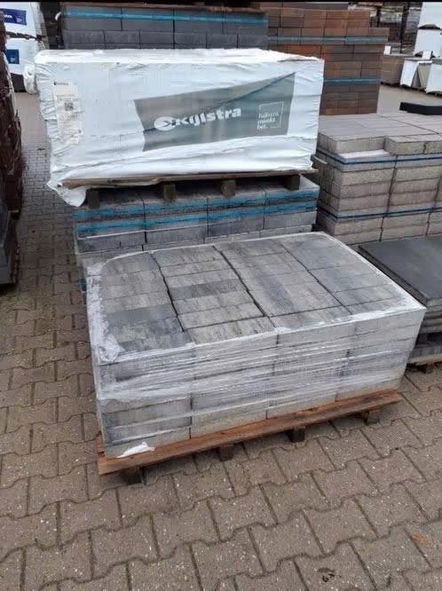 Mooie restpartij longstones - Nero Grey - 10m², Nieuw, Ophalen of Verzenden, 10 m² of meer, Beton
