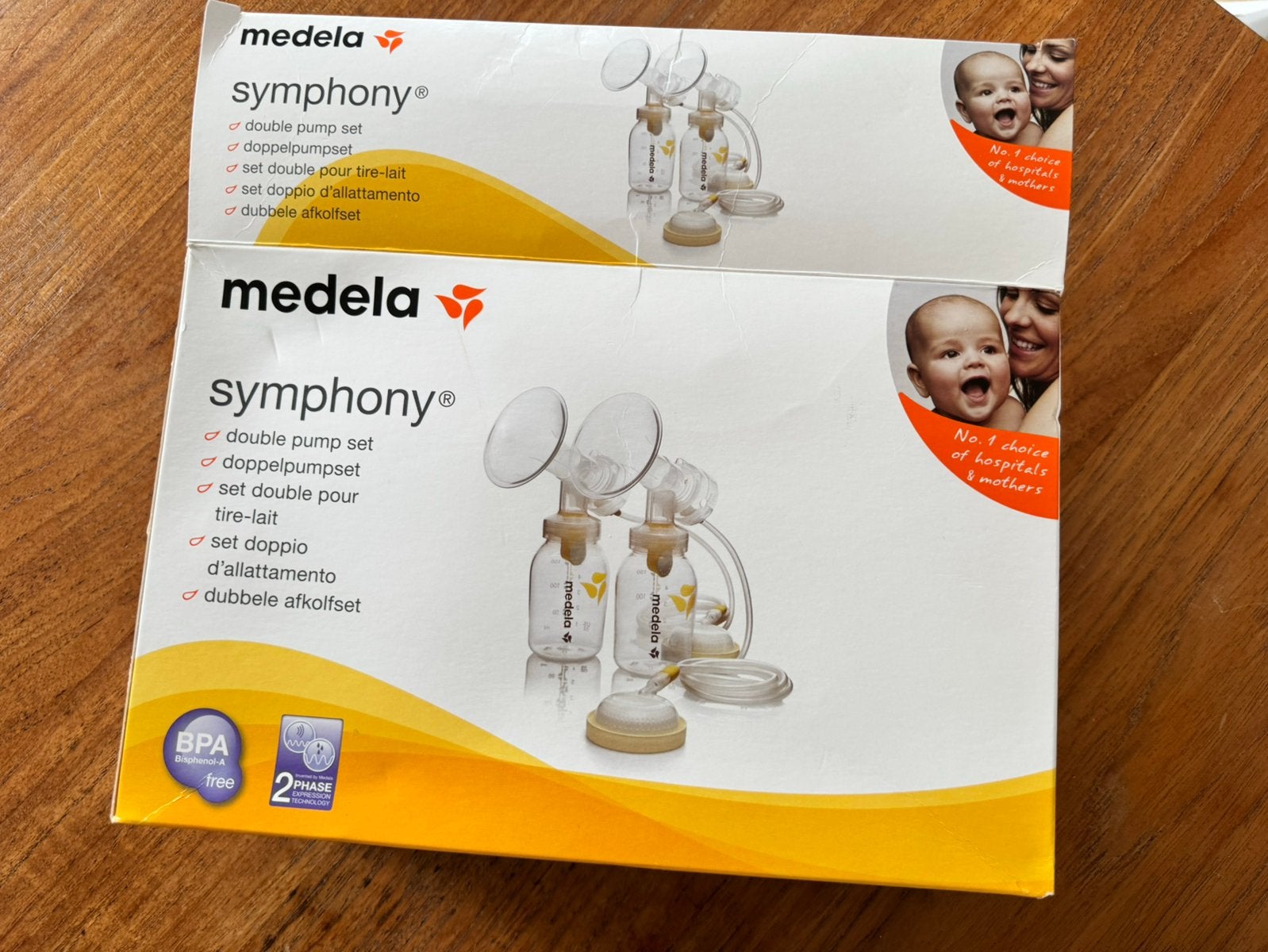 Medela Symphony Dubbele Afkolfset, Ophalen of Verzenden, Gebruikt