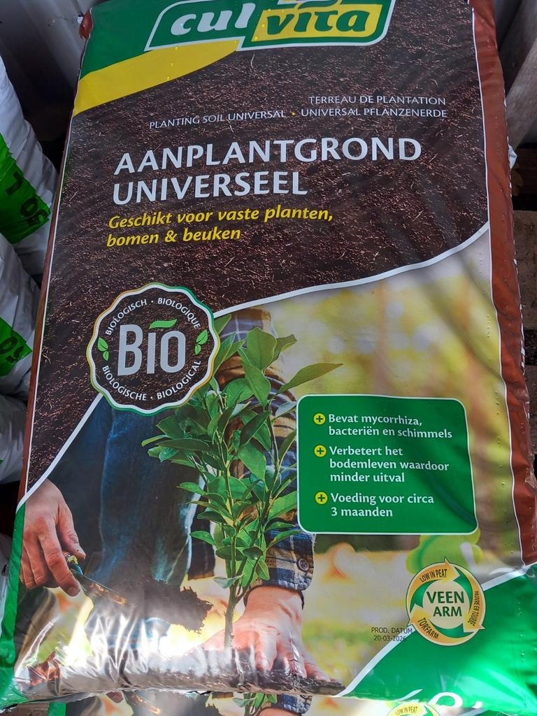 Culvita aanplantgrond/beukengrond 40 ltr ook zuurminnend, Tuin en Terras, Ophalen