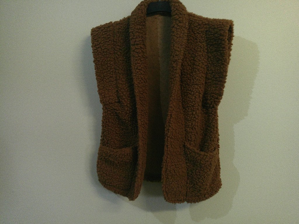 Roestbruine kleur fluffy hes, Kleding | Dames, Ophalen of Verzenden, Zo goed als nieuw, Maat 42/44 (L), Bruin