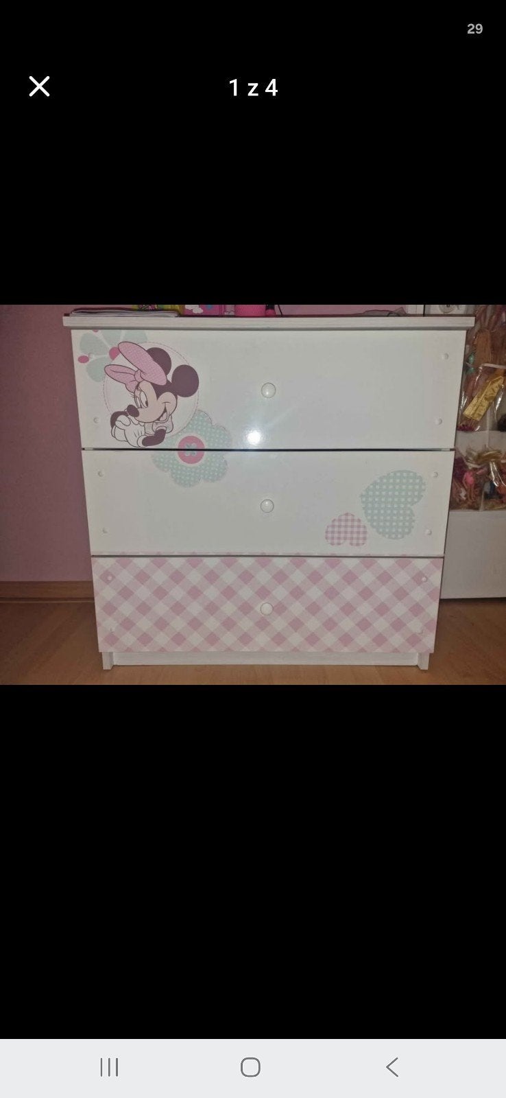 kinder kamer minnie, Ophalen, 50 tot 70 cm, 105 cm of meer