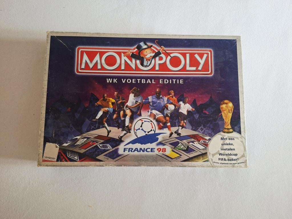 Monopoly WK Voetbal 1998 Frankrijk Editie - Gebruikt, Vijf spelers of meer, Ophalen of Verzenden, Gebruikt, Parker Brothers