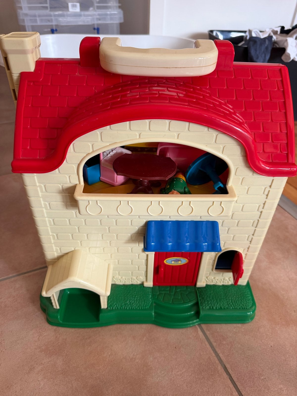 Little People Poppenhuis met Meubels en Poppen, Ophalen, Gebruikt, Poppenhuis