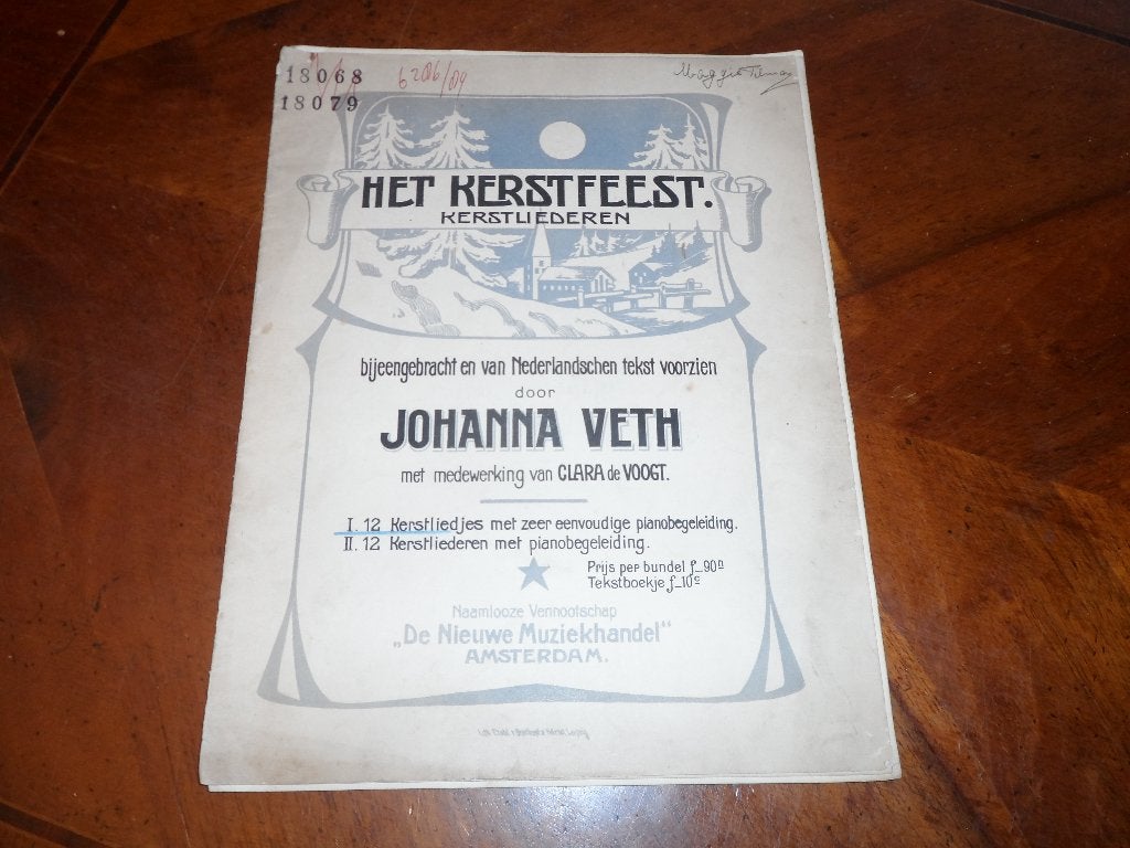 Het kerstfeest - decemberliedjes - joh. Veth, Zang, Gebruikt, Ophalen of Verzenden, Religie en Gospel