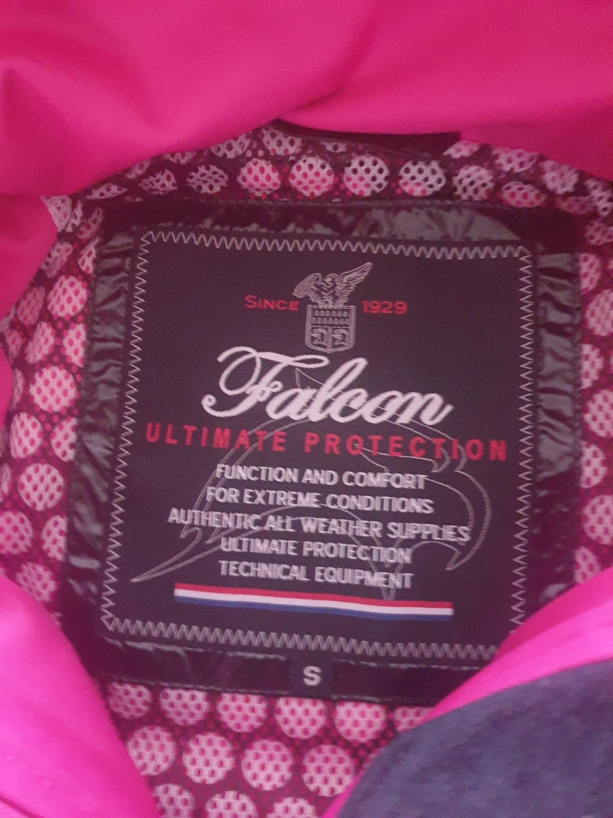 Falcon ski jack maat S roze, Ophalen of Verzenden