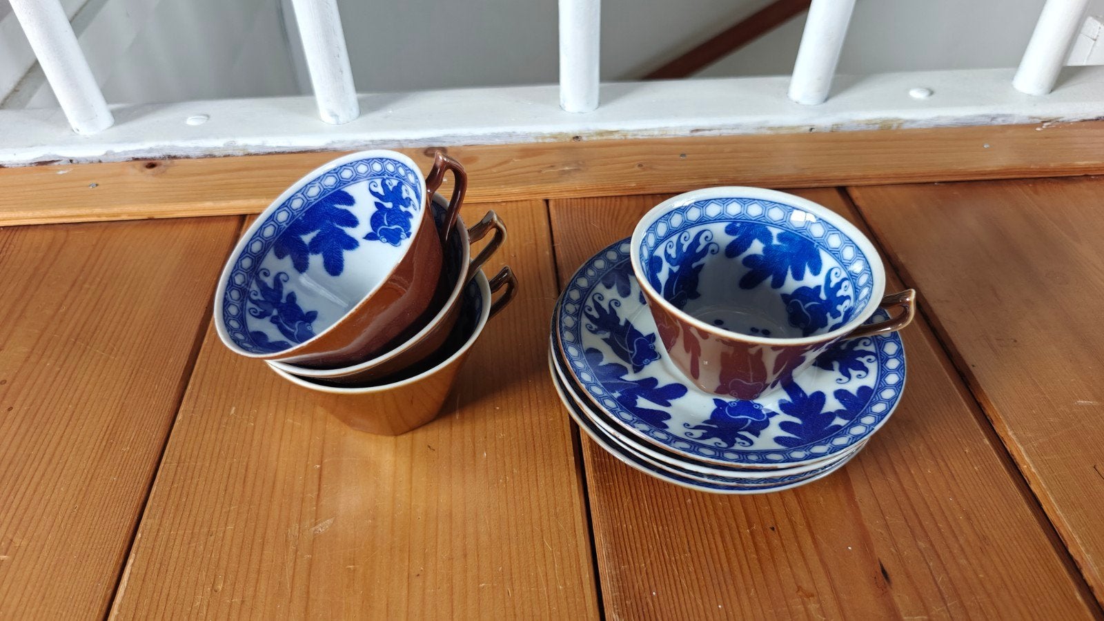 Setje van 4 kop en schotel, Ophalen of Verzenden