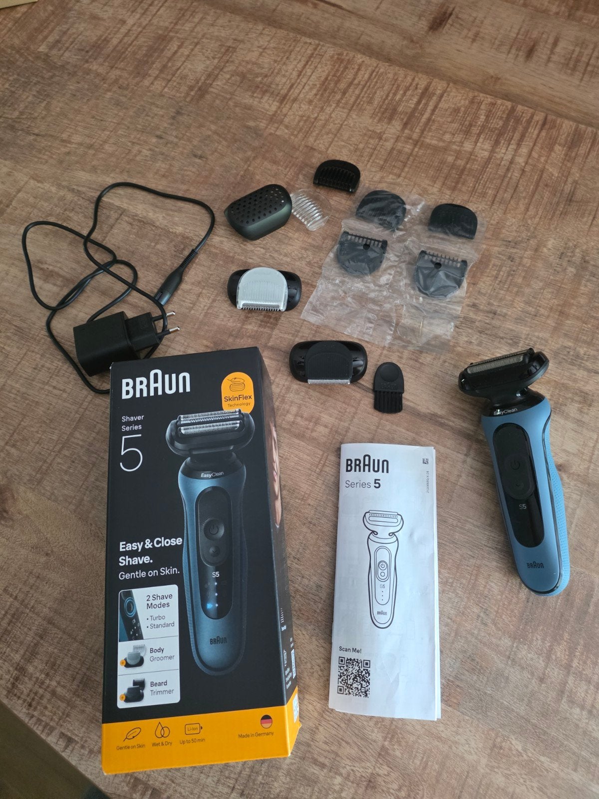 Braun Series 5 Scheerapparaat met diverse opzetstukken, Witgoed en Apparatuur, Persoonlijke-verzorgingsapparatuur, Ophalen of Verzenden