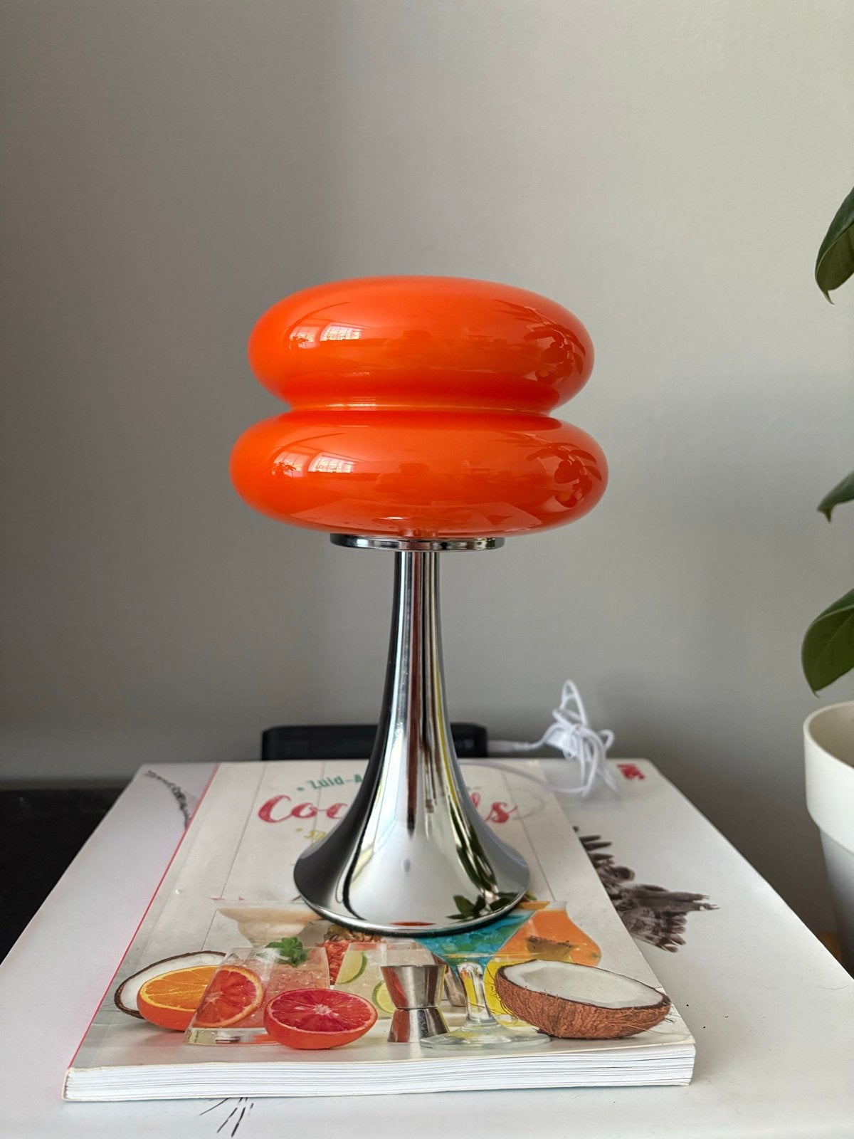 Retro lamp - Vintage look, Vintage, Oranje, Nieuw, Ophalen of Verzenden