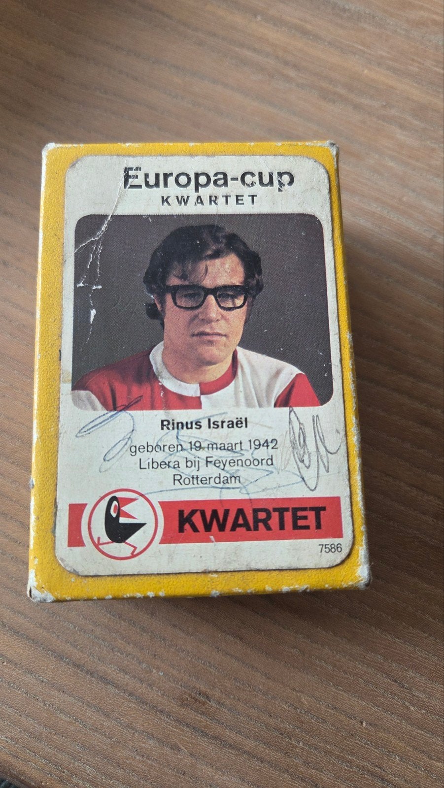 Europa-Cup Kwintet - Voetbalkaartspel uit de jaren '70, Ophalen of Verzenden