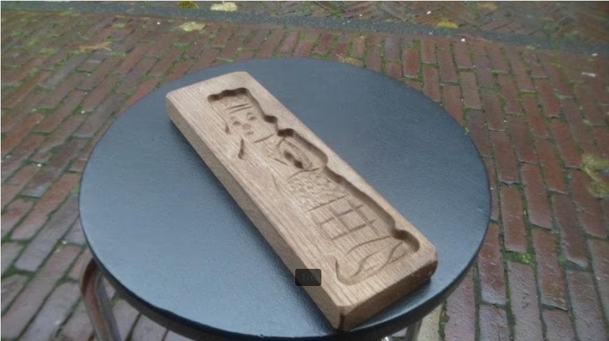 speculaasplank hout 25 x 7,5 beukenhout beuken plank, Hout, Ophalen of Verzenden, Overige typen, Gebruikt