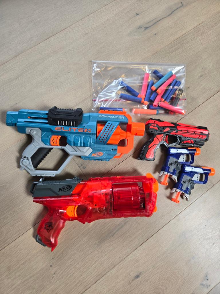 Diverse Nerf Guns Collectie met Darts, Ophalen, Gebruikt