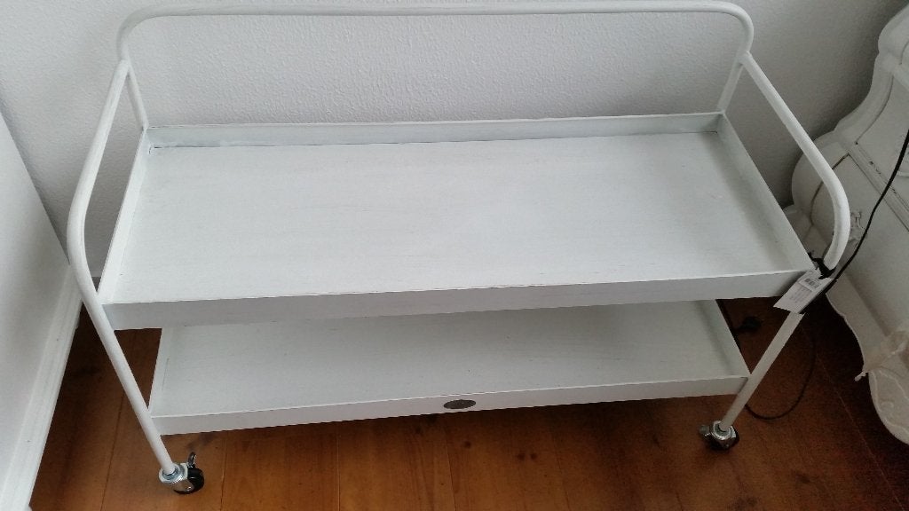 Riverdale metalen wand kastje op wielen., Ophalen, Gebruikt, Minder dan 150 cm, Minder dan 100 cm