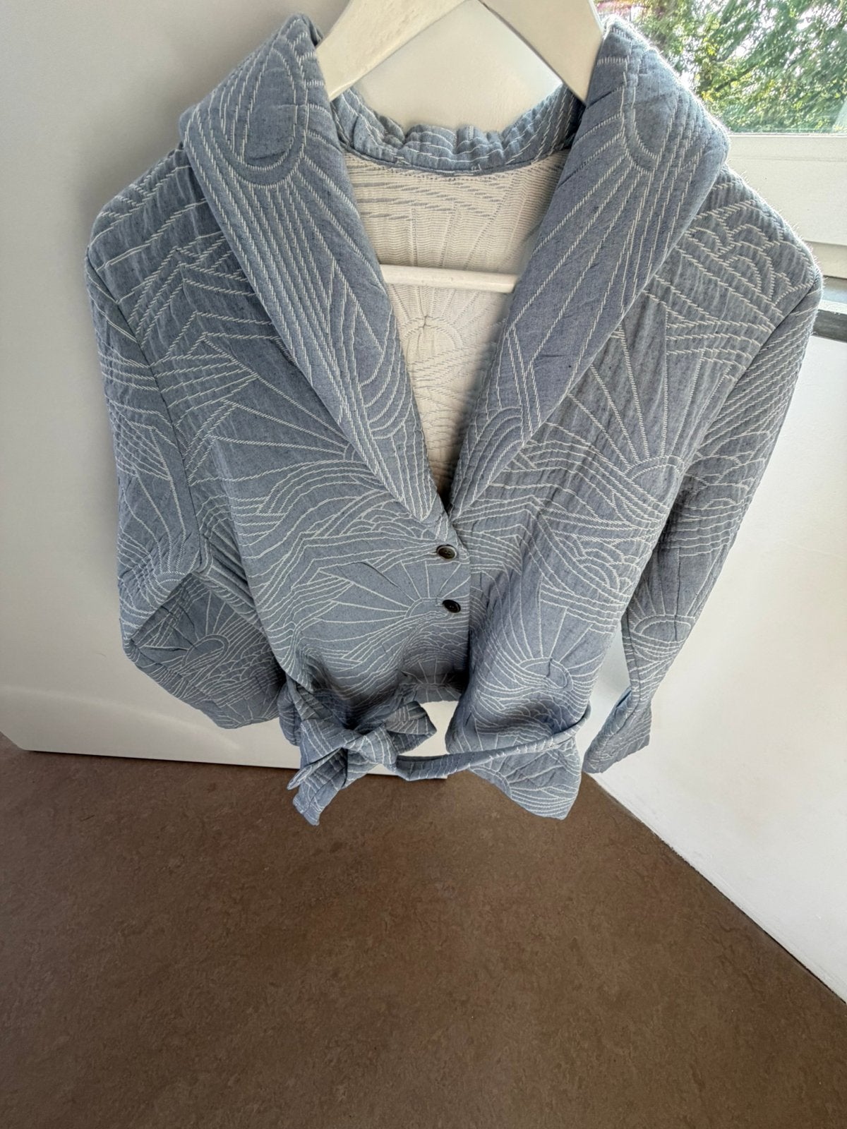 Kimonojasje van Purdey maat 38 kleur ijsblauw, Kleding | Dames, Ophalen of Verzenden, Zo goed als nieuw, Maat 38/40 (M)