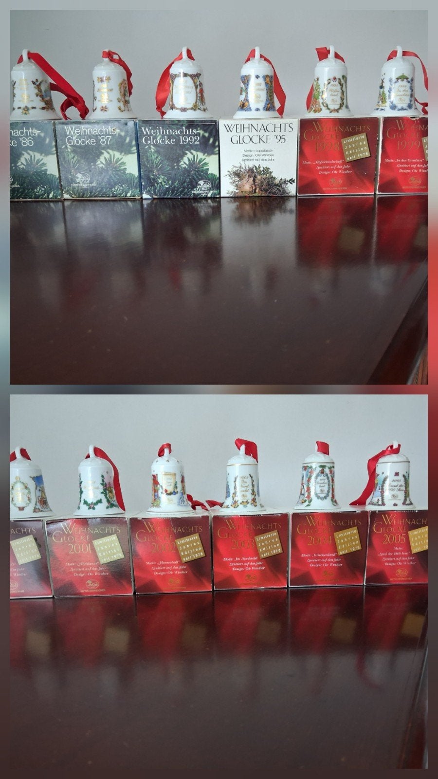 Hutschenreuther kerstklokjes €25.= per stuk., Diversen, Ophalen of Verzenden