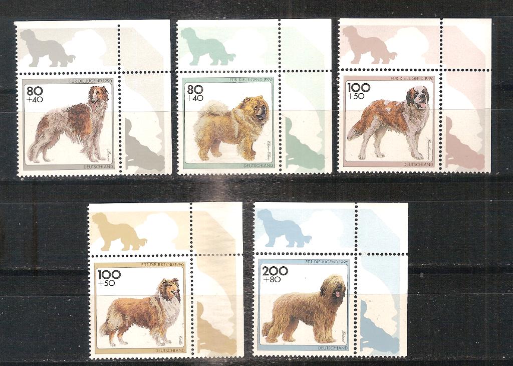 BRD 1836-1840 postfris hoekzegels, Ophalen of Verzenden, BRD, Postfris